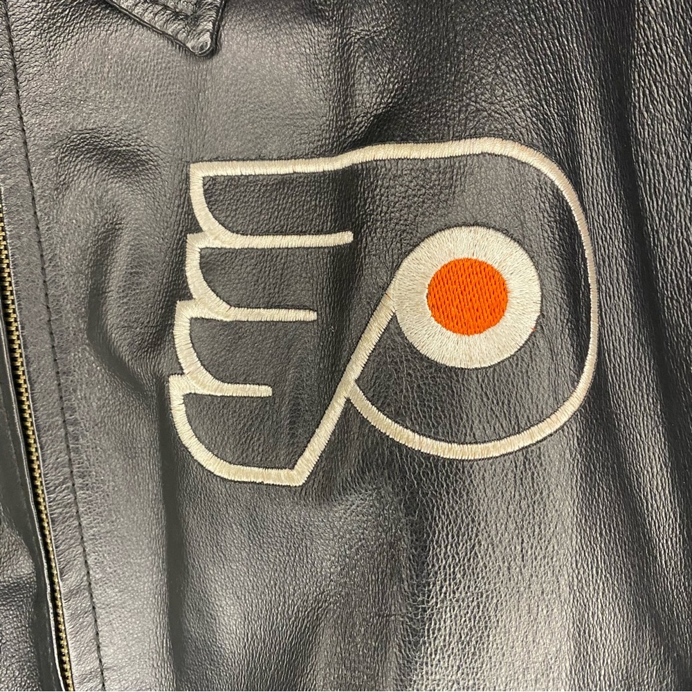 Philadelphia Flyers Leather Jacket Men’s 3XL GIII & Carl Banks - Picture 7 of 7